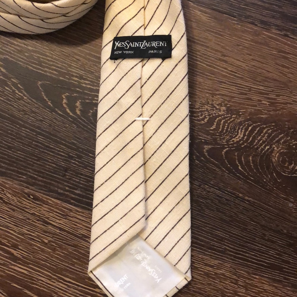 Yves Saint Laurent New York / Paris tan w/brown - Picture 4 of 5
